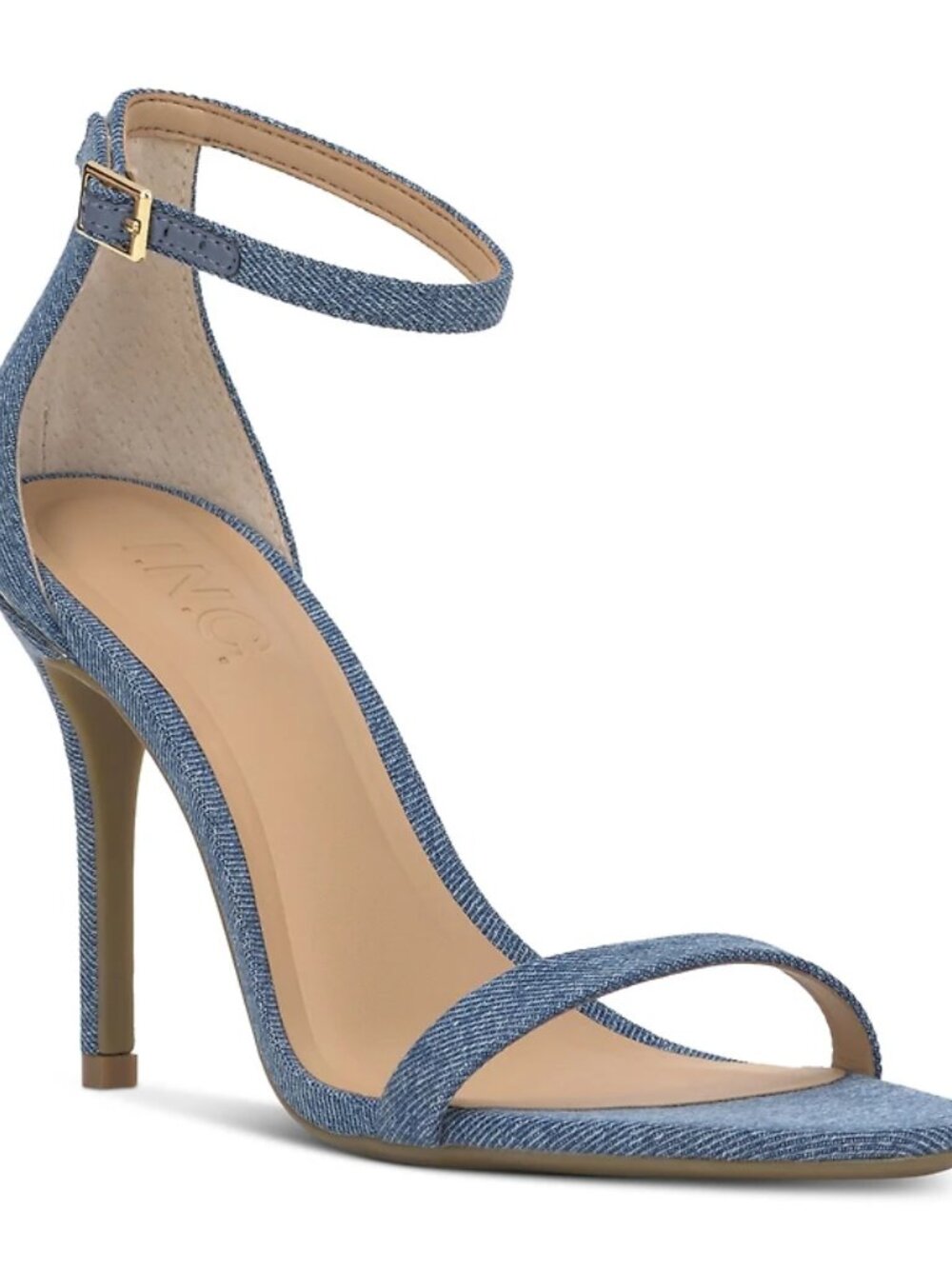 INC International Concept Hameeza Strappy Sandals Denim US Size 10M MSRP $79.50